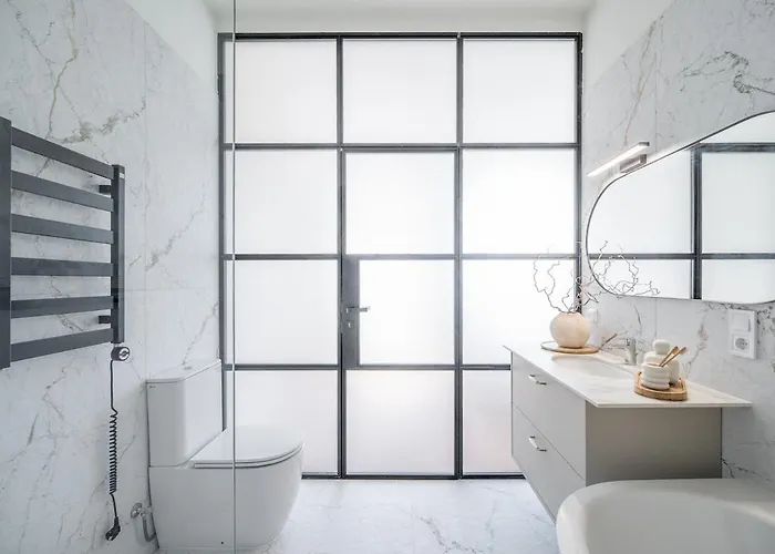 Sunny Garden Street In Vilnius